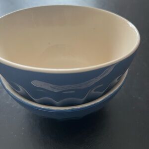 Stylish Blue and Cream Bowls - New